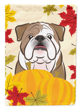 Load image into Gallery viewer, English Bulldog Thanksgiving Garden Flag – Decorative Outdoor Yard Flag BB2025GF