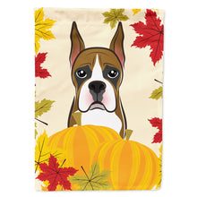 Load image into Gallery viewer, Boxer Thanksgiving Flag Canvas House Size BB2029CHF
