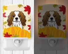 Load image into Gallery viewer, Cavalier Spaniel Thanksgiving Ceramic Night Light BB2030CNL