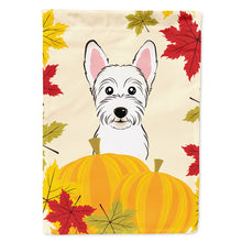 Load image into Gallery viewer, Westie Thanksgiving Flag Canvas House Size BB2032CHF