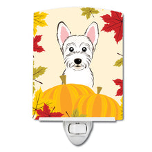 Load image into Gallery viewer, Westie Thanksgiving Ceramic Night Light BB2032CNL