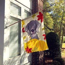 Load image into Gallery viewer, Weimaraner Thanksgiving Flag Canvas House Size BB2037CHF