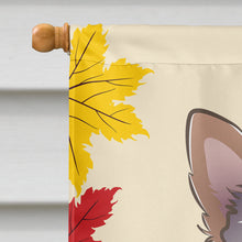 Load image into Gallery viewer, Yorkie Puppy Thanksgiving Flag Canvas House Size BB2038CHF