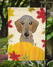Load image into Gallery viewer, Wirehaired Dachshund Thanksgiving Garden Flag – Decorative Outdoor Yard Flag BB2039GF