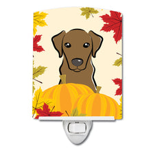 Load image into Gallery viewer, Chocolate Labrador Thanksgiving Ceramic Night Light BB2040CNL