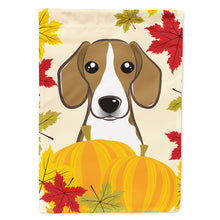 Load image into Gallery viewer, Beagle Thanksgiving Flag Canvas House Size BB2045CHF