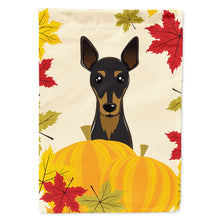 Load image into Gallery viewer, Min Pin Thanksgiving Flag Canvas House Size BB2046CHF