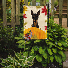 Load image into Gallery viewer, Min Pin Thanksgiving Garden Flag – Decorative Outdoor Yard Flag BB2046GF