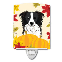 Load image into Gallery viewer, Border Collie Thanksgiving Ceramic Night Light BB2047CNL