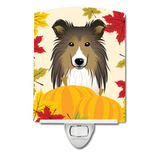 Load image into Gallery viewer, Sheltie Thanksgiving Ceramic Night Light BB2048CNL