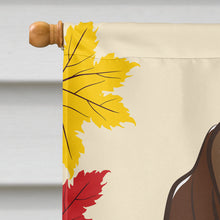 Load image into Gallery viewer, Basset Hound Thanksgiving Flag Canvas House Size BB2049CHF