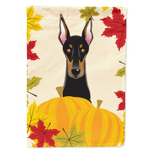 Load image into Gallery viewer, Doberman Thanksgiving Flag Canvas House Size BB2051CHF