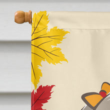 Load image into Gallery viewer, Gray Silver Shih Tzu Thanksgiving Flag Canvas House Size BB2056CHF