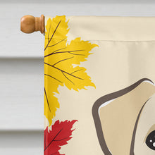 Load image into Gallery viewer, Golden Retriever Thanksgiving Flag Canvas House Size BB2058CHF