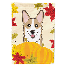 Load image into Gallery viewer, Sable Corgi Thanksgiving Flag Canvas House Size BB2059CHF