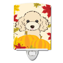 Load image into Gallery viewer, Buff Poodle Thanksgiving Ceramic Night Light BB2064CNL