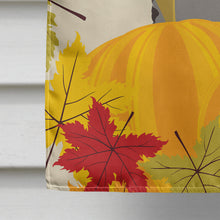 Load image into Gallery viewer, Silver Gray Poodle Thanksgiving Flag Canvas House Size BB2065CHF