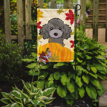 Load image into Gallery viewer, Silver Gray Poodle Thanksgiving Garden Flag – Decorative Outdoor Yard Flag BB2065GF