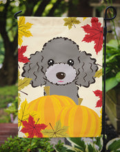 Load image into Gallery viewer, Silver Gray Poodle Thanksgiving Garden Flag – Decorative Outdoor Yard Flag BB2065GF