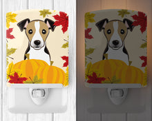 Load image into Gallery viewer, Jack Russell Terrier Thanksgiving Ceramic Night Light BB2067CNL