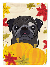 Load image into Gallery viewer, Black Pug Thanksgiving Garden Flag – Decorative Outdoor Yard Flag BB2069GF
