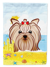 Load image into Gallery viewer, Yorkie Yorkshire Terrier Summer Beach Garden Flag – Decorative Outdoor Yard Flag BB2072GF