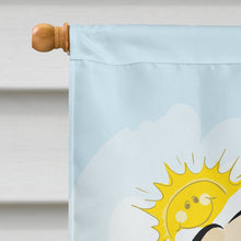 Load image into Gallery viewer, Golden Retriever Summer Beach Flag Canvas House Size BB2073CHF