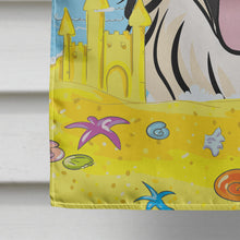 Load image into Gallery viewer, Golden Retriever Summer Beach Flag Canvas House Size BB2073CHF