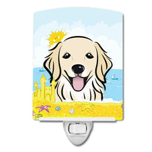 Load image into Gallery viewer, Golden Retriever Summer Beach Ceramic Night Light BB2073CNL