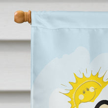 Load image into Gallery viewer, Pomeranian Summer Beach Flag Canvas House Size BB2075CHF