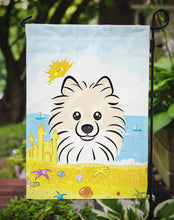 Load image into Gallery viewer, Pomeranian Summer Beach Garden Flag – Decorative Outdoor Yard Flag BB2075GF