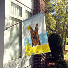 Load image into Gallery viewer, German Shepherd Summer Beach Flag Canvas House Size BB2079CHF