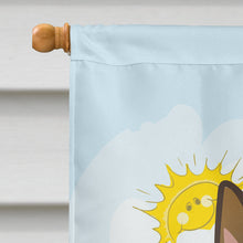 Load image into Gallery viewer, German Shepherd Summer Beach Flag Canvas House Size BB2079CHF