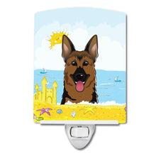 Load image into Gallery viewer, German Shepherd Summer Beach Ceramic Night Light BB2079CNL