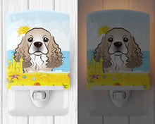 Load image into Gallery viewer, Cocker Spaniel Summer Beach Ceramic Night Light BB2084CNL