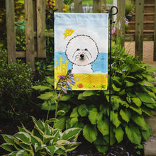 Load image into Gallery viewer, Bichon Frise Summer Beach Garden Flag – Decorative Outdoor Yard Flag BB2085GF