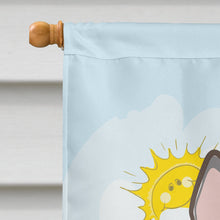 Load image into Gallery viewer, Alaskan Malamute Summer Beach Flag Canvas House Size BB2086CHF