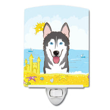 Load image into Gallery viewer, Alaskan Malamute Summer Beach Ceramic Night Light BB2086CNL