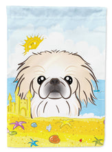 Load image into Gallery viewer, Pekingese Summer Beach Garden Flag – Decorative Outdoor Yard Flag BB2089GF