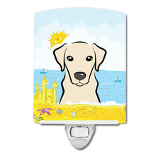 Load image into Gallery viewer, Yellow Labrador Summer Beach Ceramic Night Light BB2090CNL