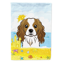 Load image into Gallery viewer, Cavalier Spaniel Summer Beach Flag Canvas House Size BB2092CHF