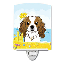 Load image into Gallery viewer, Cavalier Spaniel Summer Beach Ceramic Night Light BB2092CNL