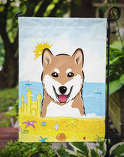 Load image into Gallery viewer, Shiba Inu Summer Beach Garden Flag – Decorative Outdoor Yard Flag BB2093GF