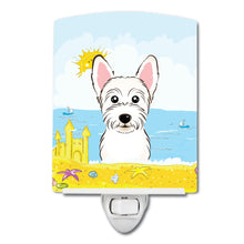 Load image into Gallery viewer, Westie Summer Beach Ceramic Night Light BB2094CNL