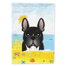 Load image into Gallery viewer, French Bulldog Summer Beach Flag Canvas House Size BB2095CHF