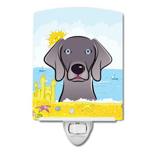 Load image into Gallery viewer, Weimaraner Summer Beach Ceramic Night Light BB2099CNL