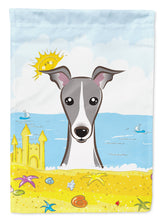Load image into Gallery viewer, Italian Greyhound Summer Beach Flag Canvas House Size BB2104CHF
