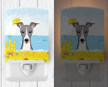 Load image into Gallery viewer, Italian Greyhound Summer Beach Ceramic Night Light BB2104CNL