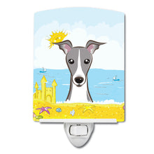 Load image into Gallery viewer, Italian Greyhound Summer Beach Ceramic Night Light BB2104CNL