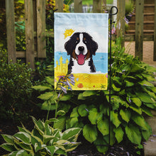 Load image into Gallery viewer, Bernese Mountain Dog Summer Beach Garden Flag – Decorative Outdoor Yard Flag BB2105GF